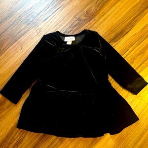 Cat & Jack velour dress. Size 12 mo.